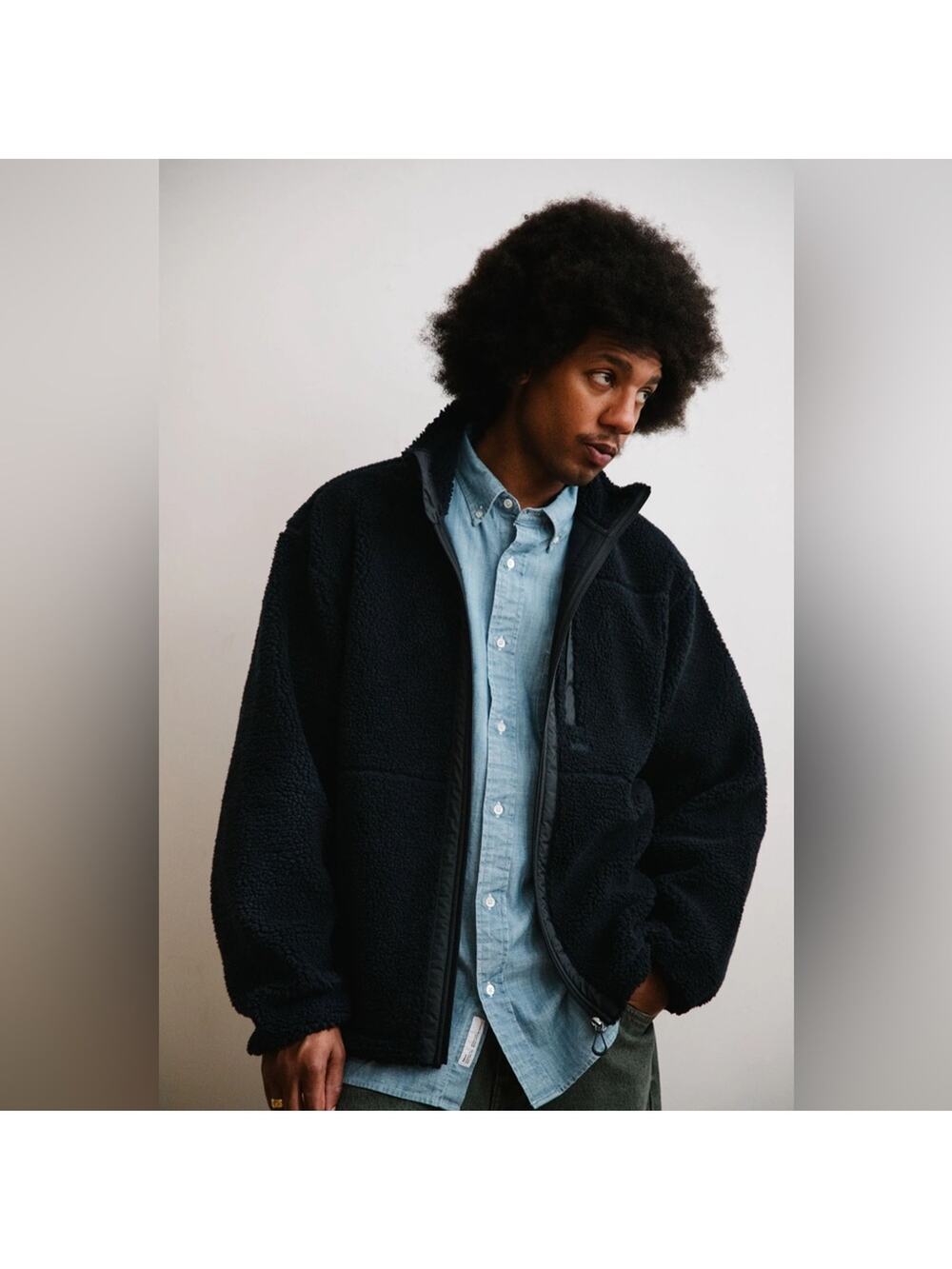 ADSUM Expedition Fleece Jacket Deep Navy Blue Size S